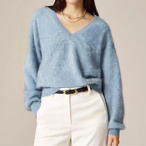 J. Crew Brushed Cashmere V-Neck Sweater